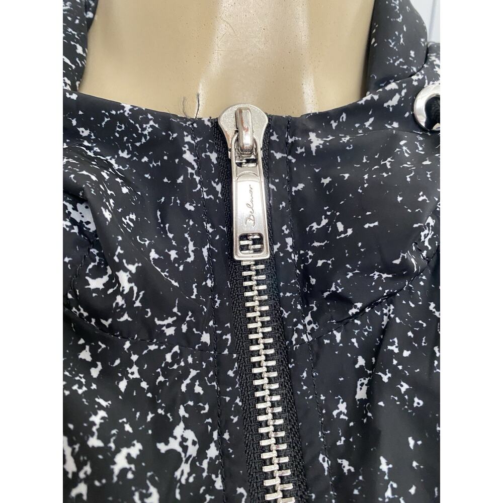 Belmar 16eme Nord Windbreaker Jacket Black White Zip Long Sleeve Pockets Hood L - Picture 5 of 8